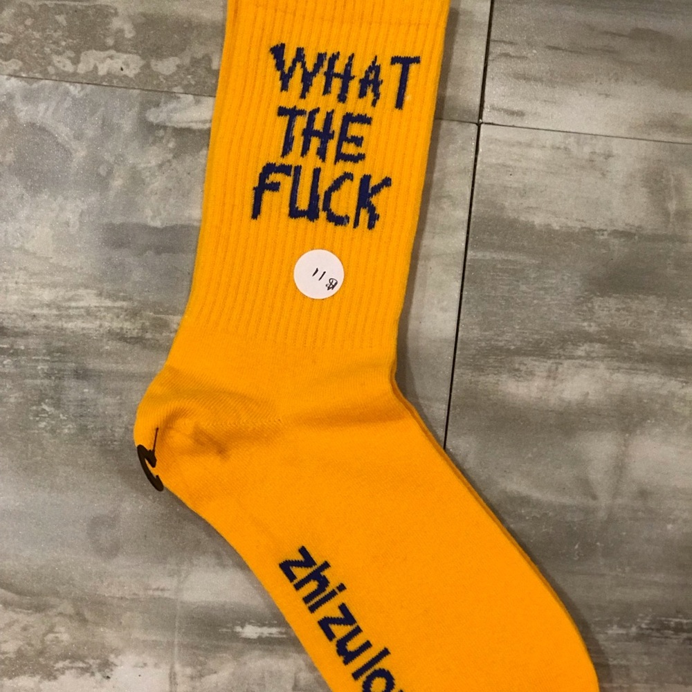 Slogan socks